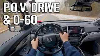 2019 Honda Ridgeline (2nd Gen) - POV Drive, 0-60 Acceleration, Exhaust Revs (4k, Stereo Audio)