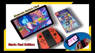 Unboxing Nintendo Switch Oled | Mario Red Edition. Experience Mario Rabbids sparks of hope