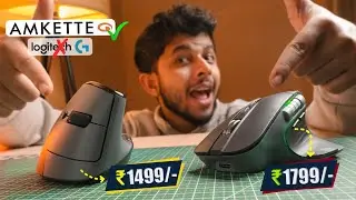Best Logitech Mouse Alternative Under ₹1499? Amkette XS Flow vs Natural Review 🔥