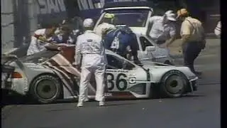 Jeff Elghanayan 1989 IMSA Ford RS200 massive crash
