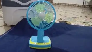 rechargeable table fan portable light with mini fan