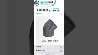 Hydroplast UPVC Sch80 Fittngs #industrial #commercial #upvcfittings #quality #manufacturing #shorts