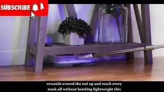 Electric Floor Cleaning Spin Mop with LED Lighting, Cordless Dust Mop & 300ML Water Tank, 