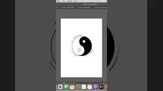 Yin Yang design! Watch complete video in my channel✨ #graphicdesign #yinyang #digitalart