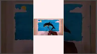 Simple Painting Ideas for Beginners Poster/Easy Painting Hacks /dolphin  | /kids/dolphin shorts