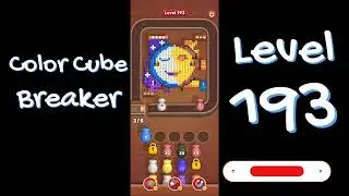 Color Cube Breaker Level 193 Gameplay 🎮 | Smash Cubes Puzzle Game | Go Answer