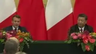 Macron in China: only 'losers' in trade wars