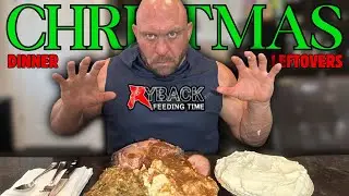 Остатки рождественского ужина Mukbang
