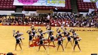 East Limestone Varsity Cheerleaders UCA Home Pom Champs Tuscaloosa, AL 2012