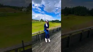 Первый раз играли в гольф в Норвегии 😍🇳🇴
