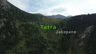 Drone Fly Over Tatra Mountains, Zakopane, Poland
