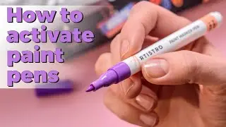 How to activate and use acrylic markers or oil-based markers. Artistro markers tutorial.