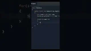 Fibonacci Series Program in java | Program in Java | Quick code | Coding for Beginners | Shorts