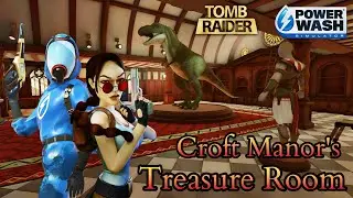 Croft Manor's Treasure Room Gameplay | Tomb Raider Special Pack | PowerWash Simulator
