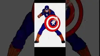 Avengers Video #3 | Captain America Avengers Coloring Page | #captainamerica