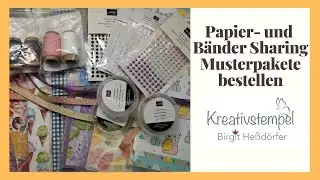 Papier und Bänder Sharing / Musterpakete mit Stampin` Up! Produkten bei Kreativstempel bestellen