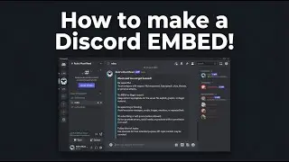 How too make a discord EMBED!
