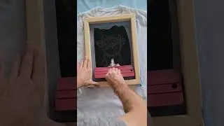 Screen Printing a Highland Cow Design on a T-Shirt