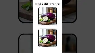 Eggplant 🍆 Find the Odd #shorts #spotdifference #veggiequiz