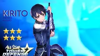 *NEW*Roblox All Star Tower Defense 6 STAR KIRITO SHOWCASE