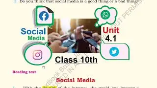 X Class Social Media Complete lesson New English book-English with Saeed Tahiri