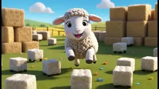 Minecraft Baby Sheep Got Stuck in the Hay | Nursery Rhymes for Kids & Baby Songs