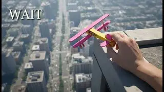 FLYING Plane DIY! ONLY Popsicle Sticks & $0.3 Motor 🤯