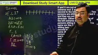 Linear Seating Arrangement Puzzle Reasoning for LIC AAO Exam 2023