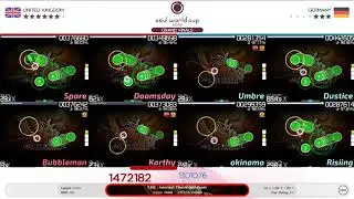 Dustice carries osu! World Cup (OWC 2018) United Kingdom vs Germany