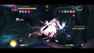 MCoC Tigra Killed The Serpent with 100% Health Left in Battlegrounds (Arm Race meta)