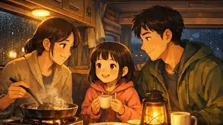 Cooking on the Road 🚐 | Cozy Van Life ASMR 🌧️ | Ghibli Style Night Cooking