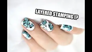 How To: Layered Stamping Nail Art ft. Clear Jelly Stamper || Marine Loves Polish