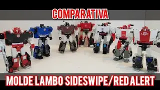 Transformers || SIDESWIPE RED ALERT CLAMPDOWN DEEP COVER Molde Lamborghini Siege Earthrise Kingdom