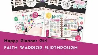 Happy Planner Girl&trade; Faith Warrior Sticker Flipthrough
