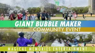Giant Bubble Maker at Community Event