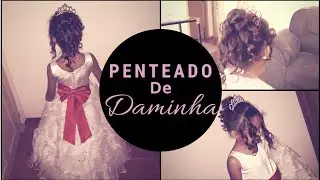 PENTEADO Para Cabelos cacheados ou Lisos, PENTEADO FÁCIL para NOIVA OU NOIVINHA para fazer em casa