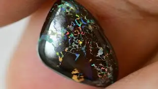 3.78 cts Australian Boulder Opal, Cut Stone