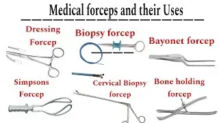 Medical Forceps | 9 types and 20 subtypes | Uses of each Forcep | Detail Explained | Easy to learn
