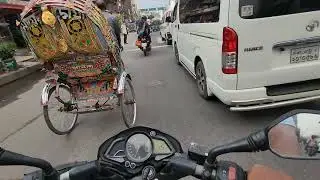 Tejgaon Gulshan link road to merul badda u loop through hatirjheel with Samsung S22 & bajaj ns 160
