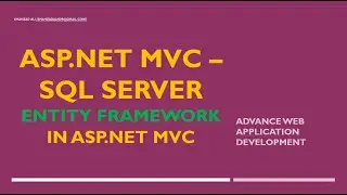 Database (SQL Server) Connectivity with ASP.NET Web Application by Shahzad Ali