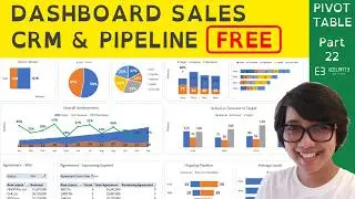 How to Create a Sales CRM Pipeline Dashboard in Excel | COMPLETE Tutorial