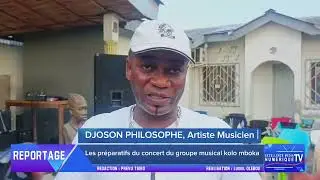 Les préparatifs du concert du groupe musical kolo mboka