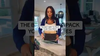 BEST Way To Pack Your Toiletries. Love A Beauty Organization Hack! #beautyinfluencer #organization