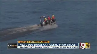 New video shows car falling from Combs-Hehl Bridge