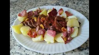 Língua de boi recheada.