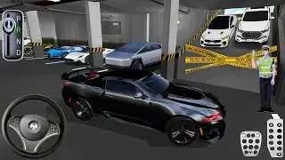 New Black Chevrolet Camaro Stuck Parking In Garage - 3d driving class || Android Gameplay