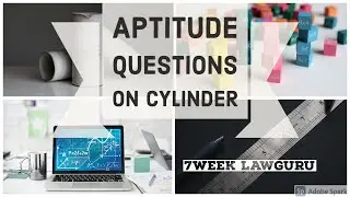 Aptitude Questions on Cylinder | Mathematics | CLAT 2021