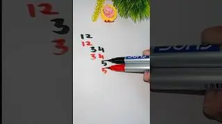 #2d Numbers writing ✍️ #art #trending #shorts #satisfying #number #maths #drawing #funny #ytshorts