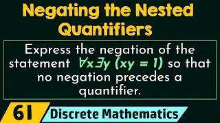 Negating the Nested Quantifiers