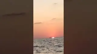 The Horizon   Beautiful Sunset in GOA during boat ride